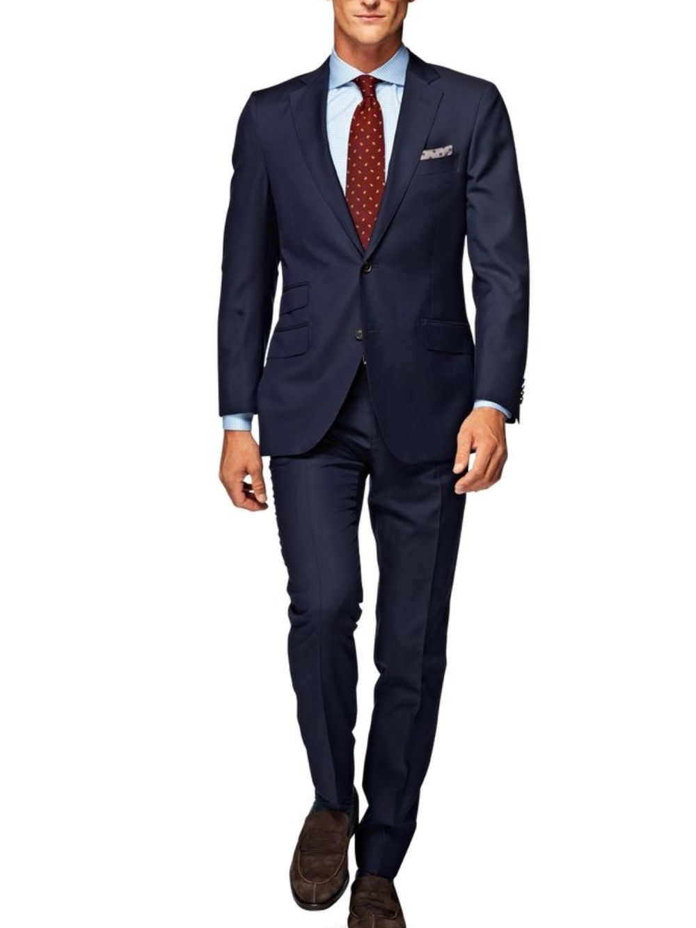 SuitSupply Sienna Navy Pure Wool Suit | VBC | Size 56 / US 46